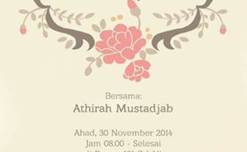 Kajian Muslimah Mengaji, Ahad 30 November 2014